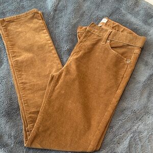 EUC Boys Crewcuts Tan Corduroy Pants Slim Cut size 14